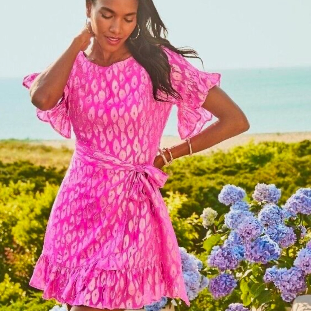 Lilly Pulitzer Pink Ikat Mini Dress